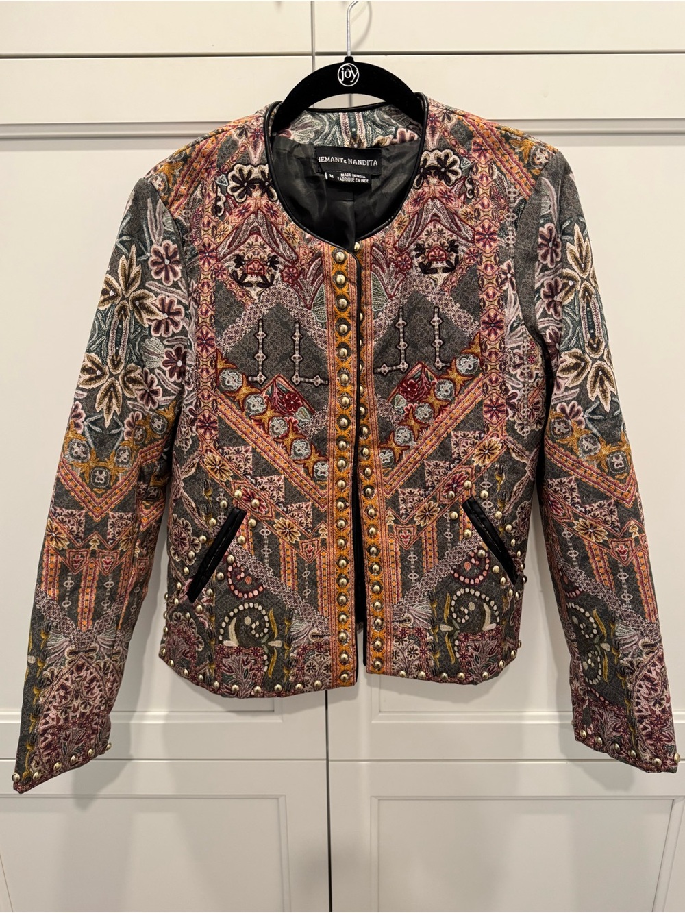 Hemant & Nandita Embroidered Multi-Color Women's Jacket NWOT